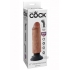 King Cock 6 Inch Vibrating Tan Dildo