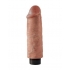 King Cock 6 Inch Vibrating Tan Dildo