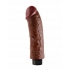 King Cock 8in Vibrating Dildo Brown