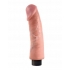 King Cock 9 Inch Vibrating Dildo - Beige