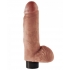 King Cock 7 inches Vibrating Cock with Balls Tan - Pipedream 