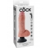 King Cock 8 inches Vibrating Cock with Balls Beige - Pipedream