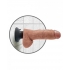 King Cock 8 inches Vibrating Dildo with Balls Tan - Pipedream