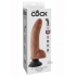 King Cock Vibrating Dildo with Balls 9 inches Tan - Pipedream