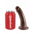 King Cock 6 Inches Brown Dildo