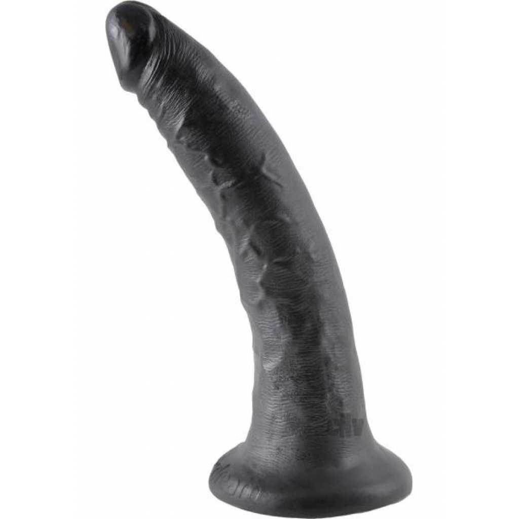 King Cock 7 Inches Dildo Black - Pipedream