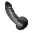 King Cock 7 Inches Dildo Black - Pipedream