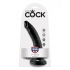 King Cock 7 Inches Dildo Black - Pipedream