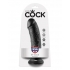 King C*ck 8 Inch Dildo - Black