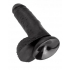 King Cock 7 Inches Cock Balls Black - Pipedream