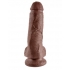 King Cock 8 Inches Cock Balls Brown - Pipedream