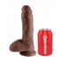 King Cock 8 Inches Cock Balls Brown - Pipedream