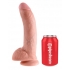 Realistic 9-Inch King Cock Dildo with Balls - Beige