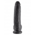 King Cock 9 Inches Cock Balls Black - Pipedream