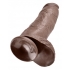 King C*ck 12 Inch C*ck With Balls - Brown - Pipedream