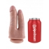 King Cock Double Penetrator Dildo - Beige