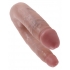 U Shaped Double Trouble Small Dildo Beige - Pipedream