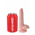 King Cock 6 inches Cock with Balls Beige Dildo - Pipedream