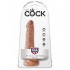 King Cock 6 inches Cock with Balls Tan Dildo - Pipedream