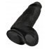 King Cock Chubby 9 inches Black Dildo - Pipedream