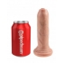 King Cock 6 inches Uncut Dildo Beige - Pipedream