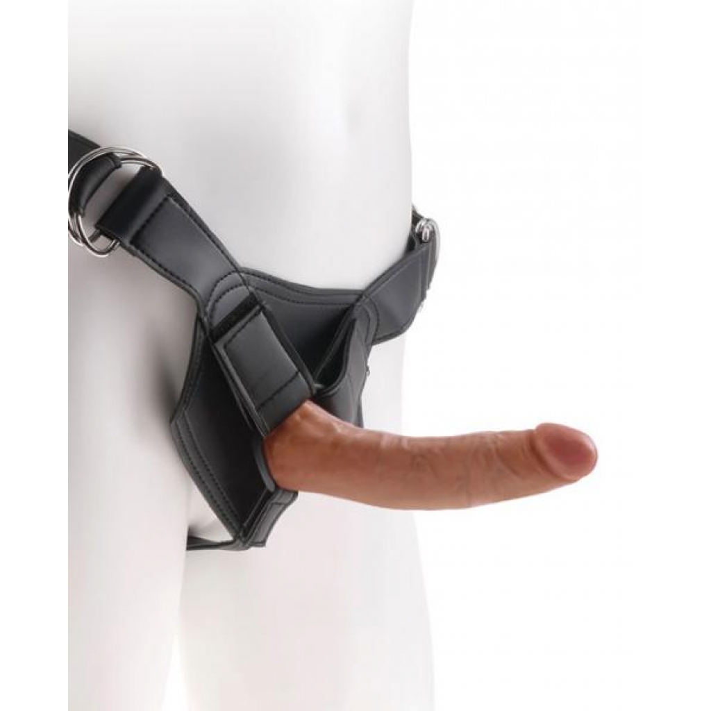 King Cock Strap On Harness with 7 inches Cock Tan - Pipedream