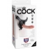 King Cock Strap On Harness with 8 inches Dildo - Beige