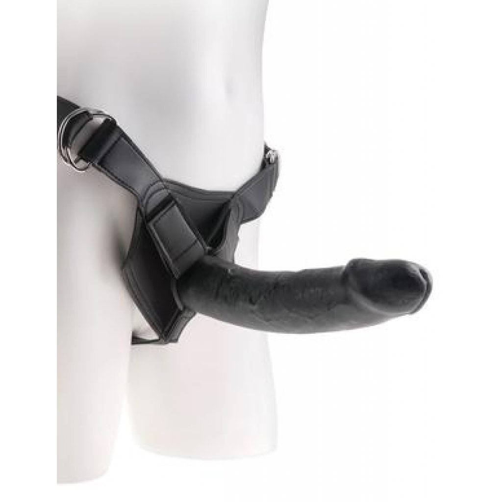 King Cock Strap On Harness 9 inches Cock Black - Pipedream