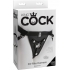 King Cock Fit Rite Harness Black Nylon Strap On - Pipedream