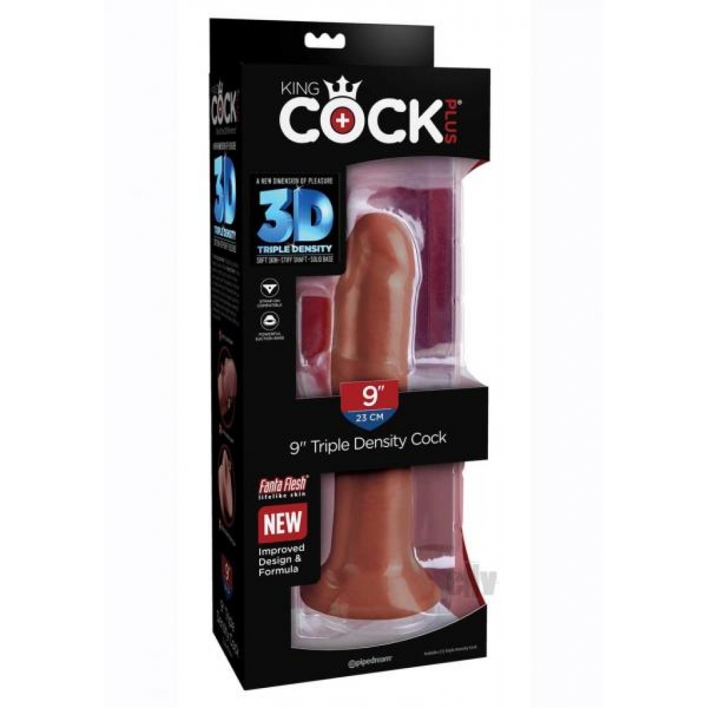 Kc Plus Triple Dense Cock 8 Brown - Pipedream Products,inc.