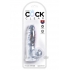 King Cock Clear 5 inches Cock with Balls - Pipedream