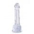 King Cock Clear 7 inches Cock with Balls - Pipedream