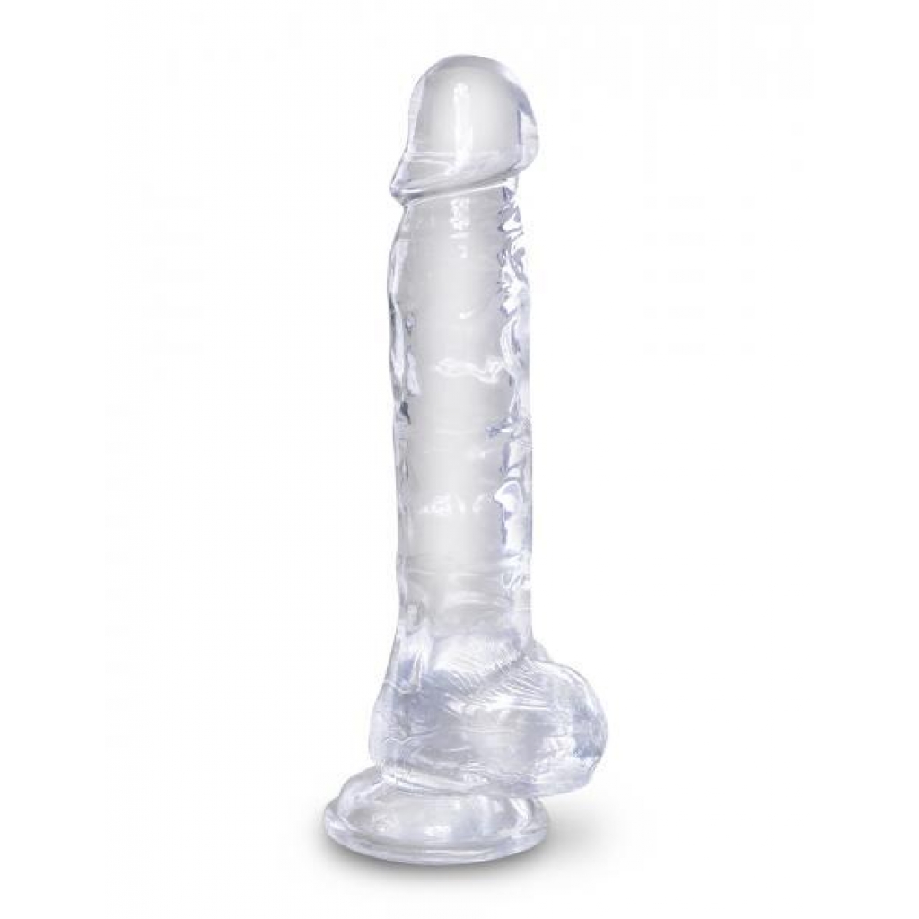 King Cock Clear 8 Inches Cock with Balls - Pipedream