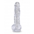 King Cock Clear 8 Inches Cock with Balls - Pipedream