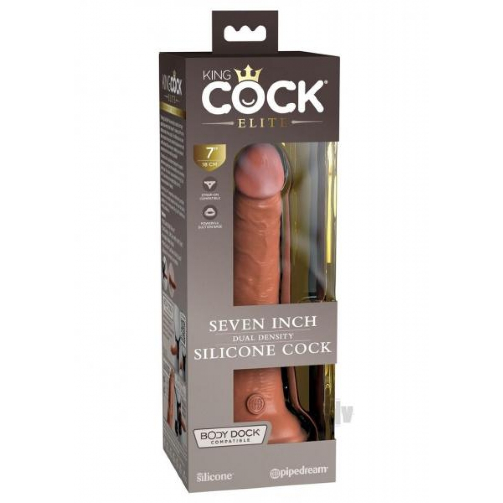 KC Elite Dual Density Cock - 7 Inch Tan