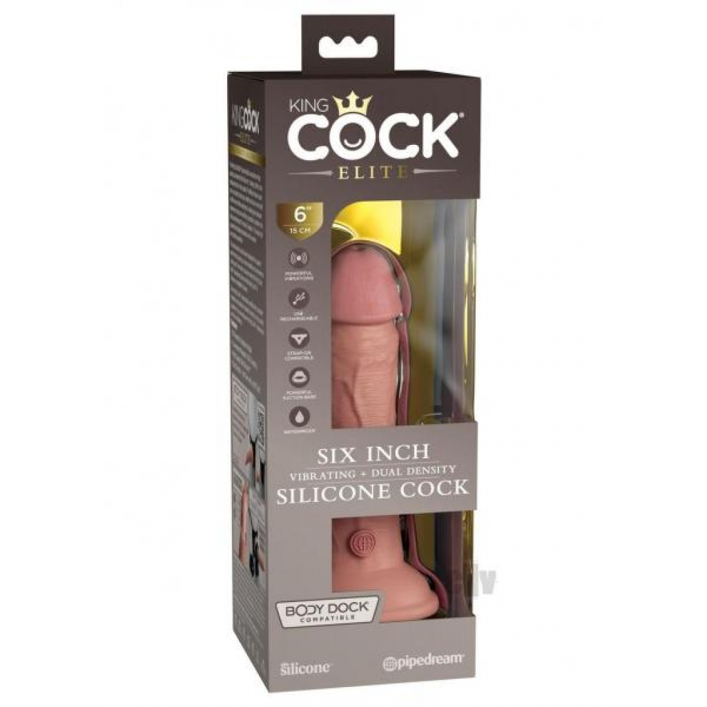 KC Elite Dual Dense Vibe Cock 6 Light - Luxurious Pleasure Experience