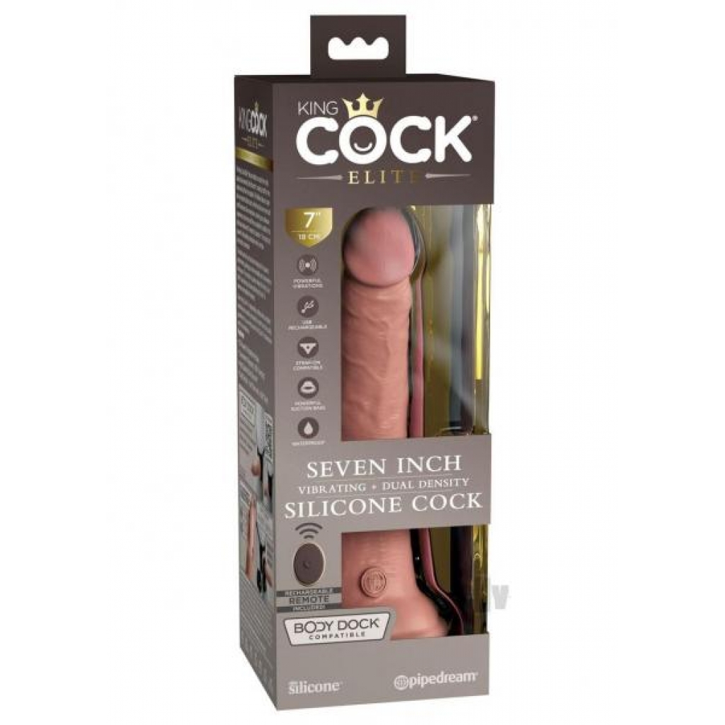 KC Elite Dual Dense Vibe Cock - 7 Inches Light