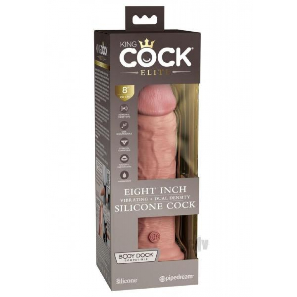 KC Elite Dual Dense Vibe Cock - 8 Inches Light