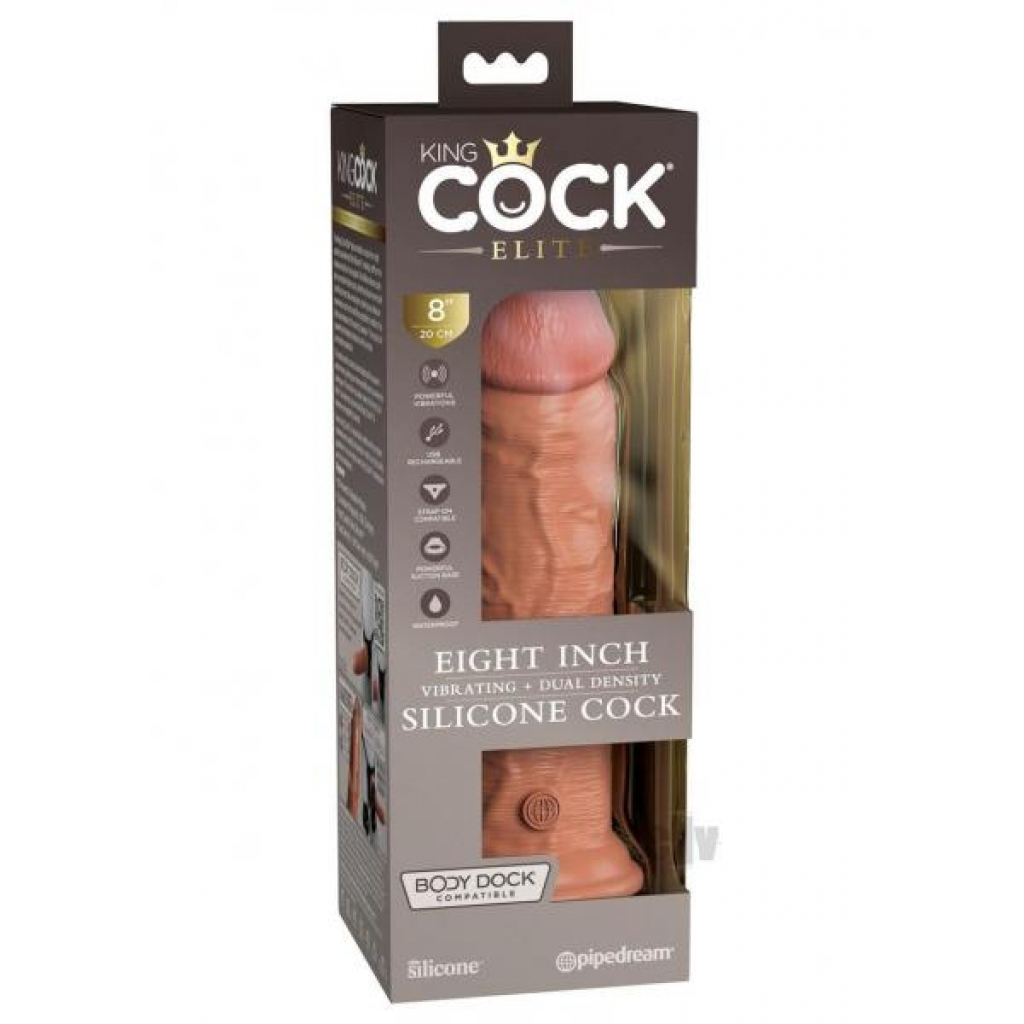 Kc Elite Dual Dense Vibe Cock 8 Tan - Pipedream Products,inc.