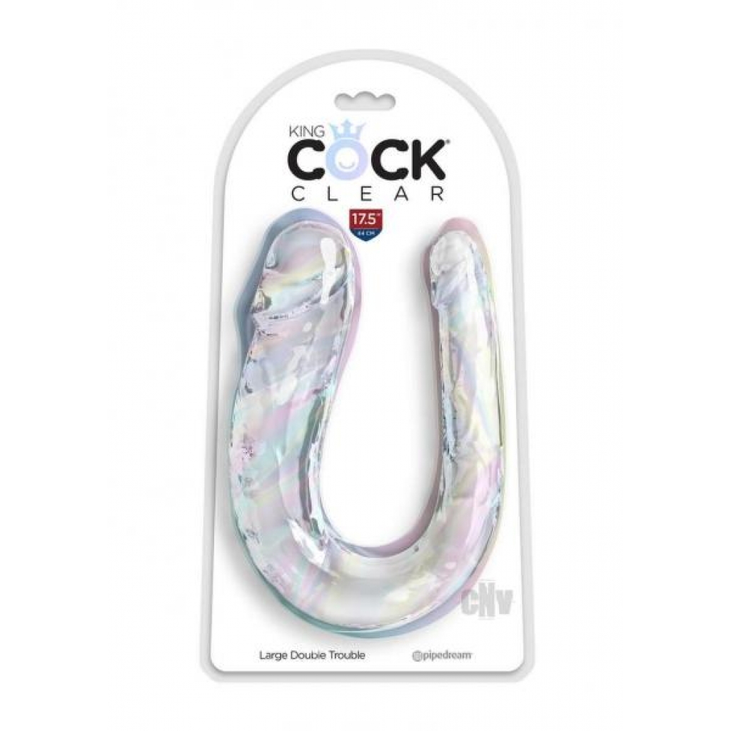 Kc Clear Double Trouble Large Dildo