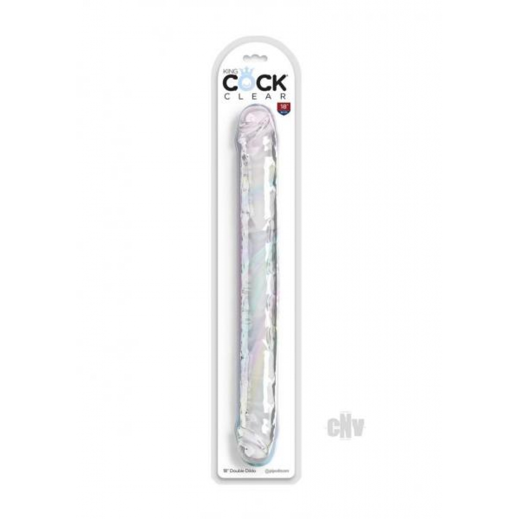 Kc Clear Double Dildo 18 - Pipedream Products,inc.