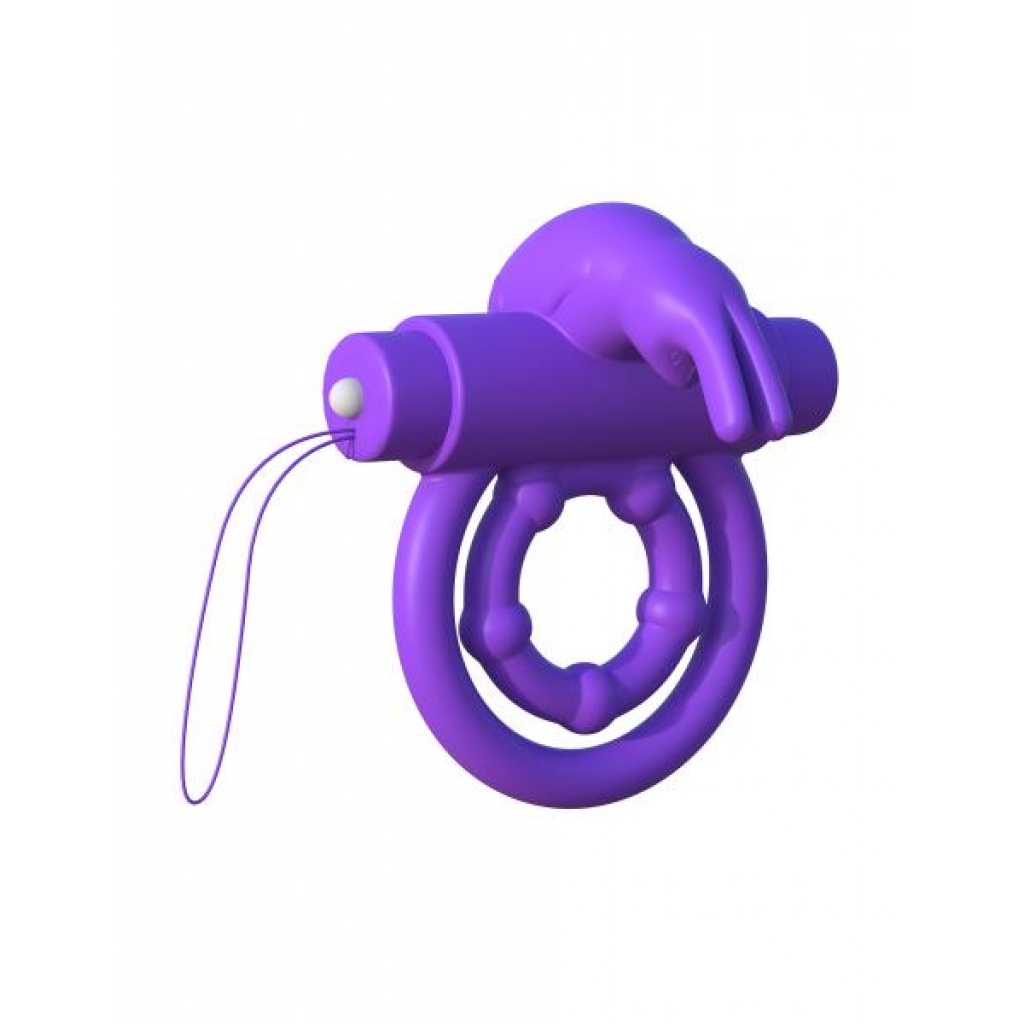 Fantasy C-Ringz Remote Rabbit Ring Purple - Pipedream