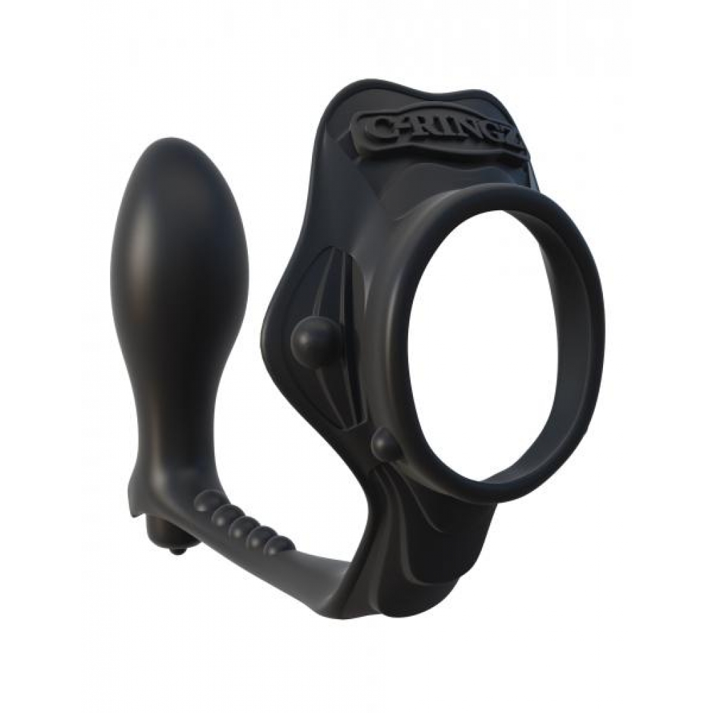 Rock Hard Ass Gasm Vibrating Ring - Black - Pipedream