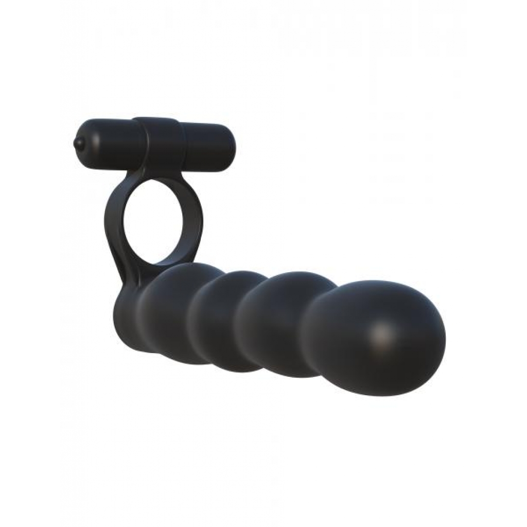 Fantasy C-Ringz Posable Partner Double Penetrator Black  - Pipedream