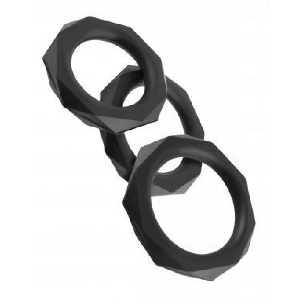 Fantasy C Ringz Silicone Stamina Set Black - Pipedream