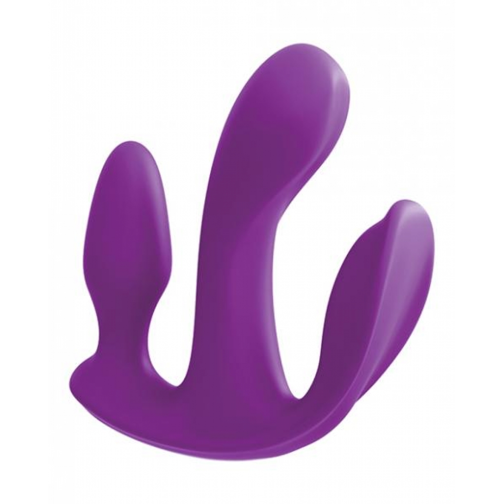 3Some Total Ecstasy Silicone Vibrator Purple - Pipedream 