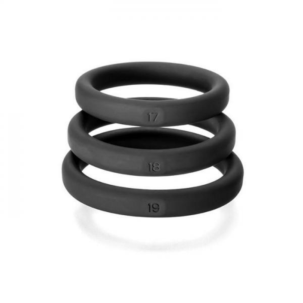 Xact-Fit Cockring Kit - Medium to Large Black