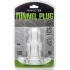 Double Tunnel Plug X-Large Clear - Perfect Fit Brand 