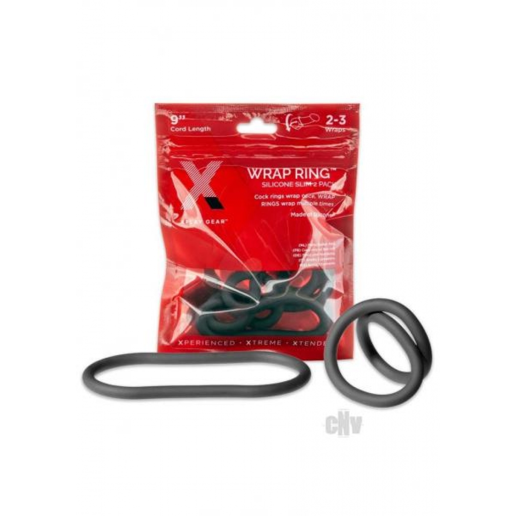 Xplay Silicone Thin Wrap Ring 9 Black - Venwel Logistics Inc.