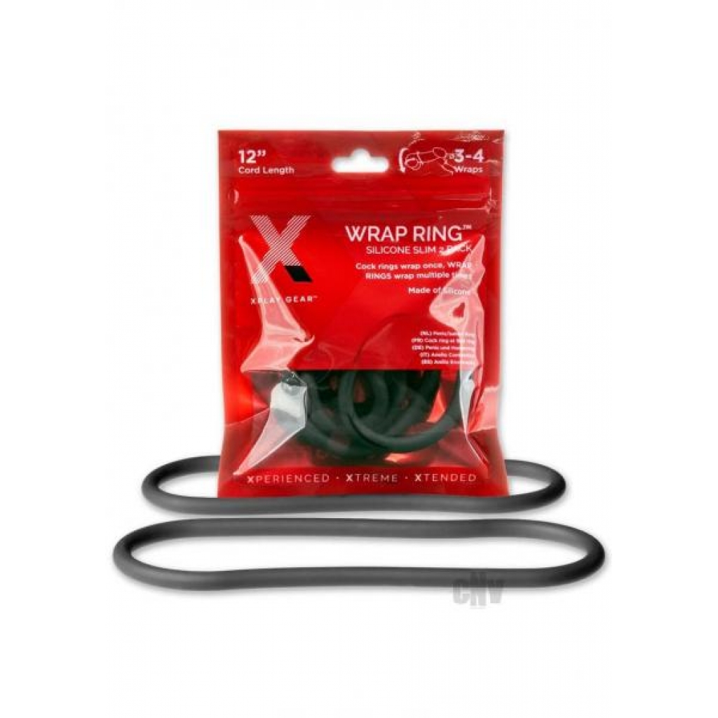 Xplay Silicone Thin Wrap Ring 12 Black - Venwel Logistics Inc.